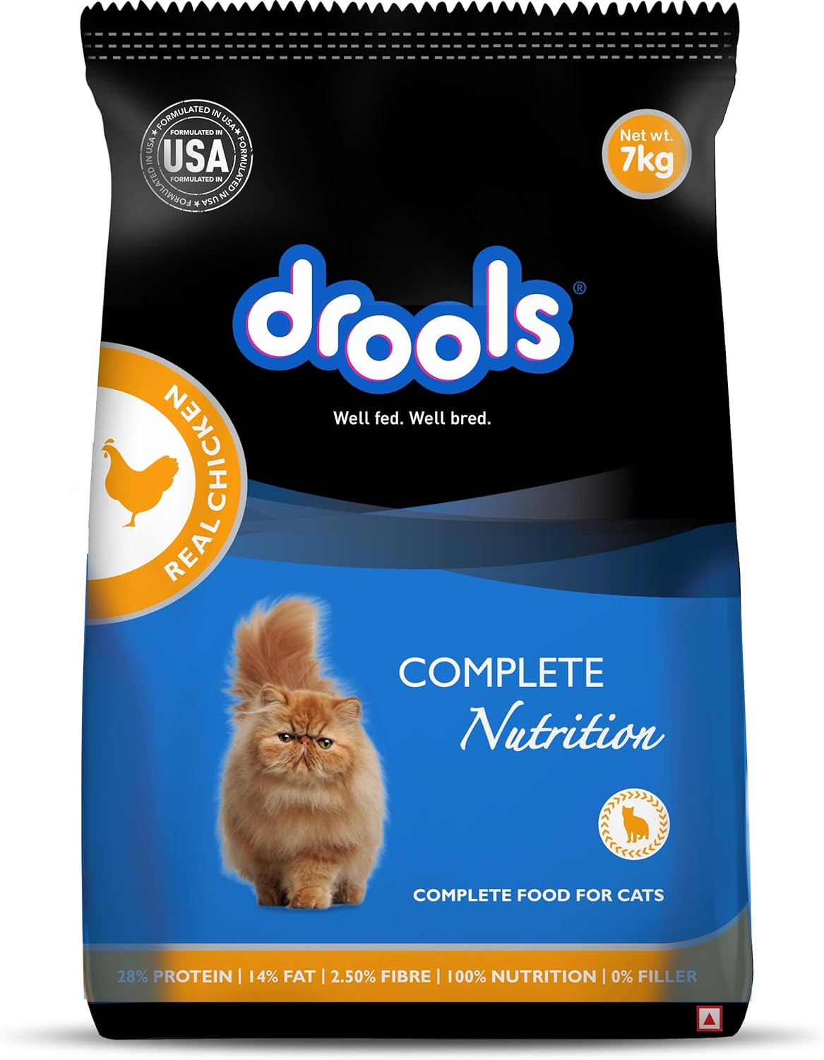 Drools Dry Cat Food,Real Chicken, 7 KG