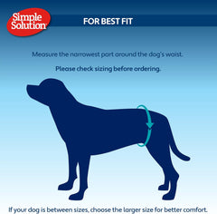 Simple Solution Improved Fit Disposable Female Dog Diapers, White, X-Small, Pack of 1 (12 Pieces)