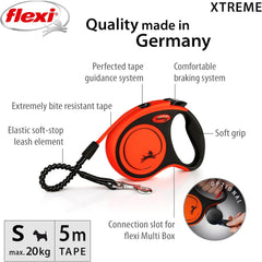Flexi Xtreme S Tape 5M, Black/Orange