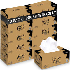 Fresh Facial Tissue – 200 Sheets | 2-Ply | 5 BXS PKT