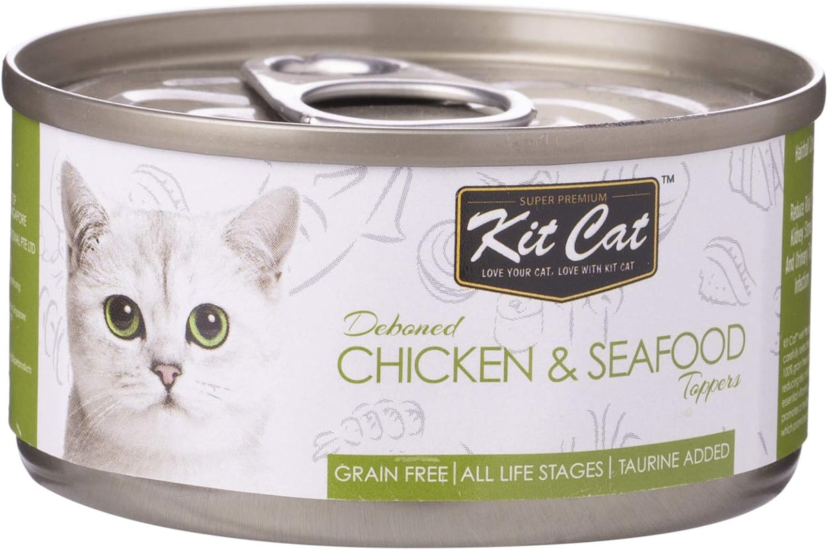 Kit Cat-tin- Chicken & Seafood Toppers 80g
