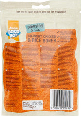 GOOD BOY Armitage Crunchy Chicken & Rice Bones Dog Treats 100g