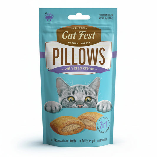 Cat Fest Pillows With Crab Cream[Weight - 30g]