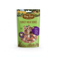 Dog Fest Turkey Meat Bones For Small Breeds[Weight - 55g]