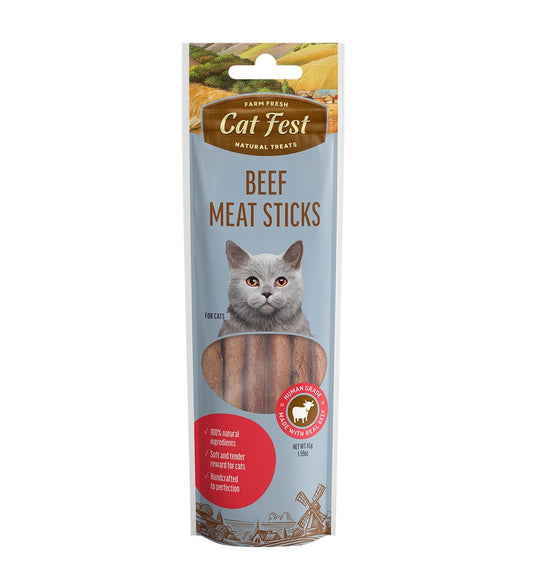 Cat Fest Meat Sticks Beef For Cat - 45g