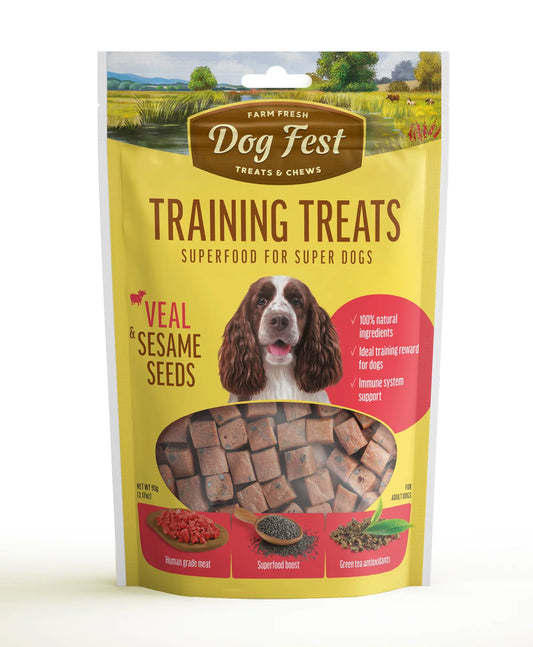 Dog Fest Training Treats Veal & Sesame Seeds 90g