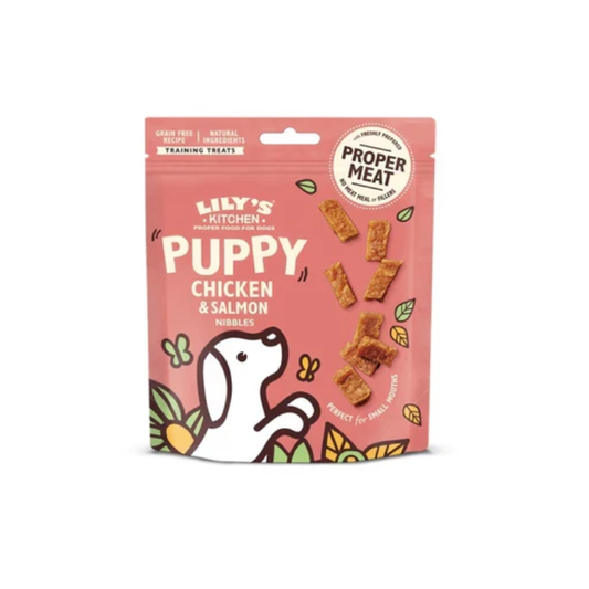 Lily's Kitchen Chicken and Salmon Nibbles Puppy Treats (70g)