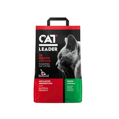 Geohellas Cat Leader Clumping 2XOdour Attack Fresh Aroma Cat Litter[Flavor - Fresh scent, Weight - 5kg]
