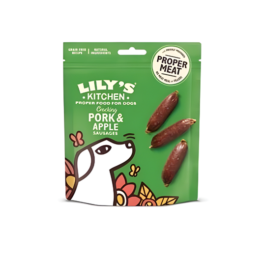 Lily's Kitchen Cracking Pork & Apple Sausages Dog Treats 70G