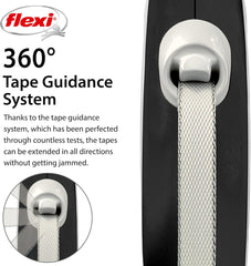 Flexi New Comfort Tape 5m Black, Small