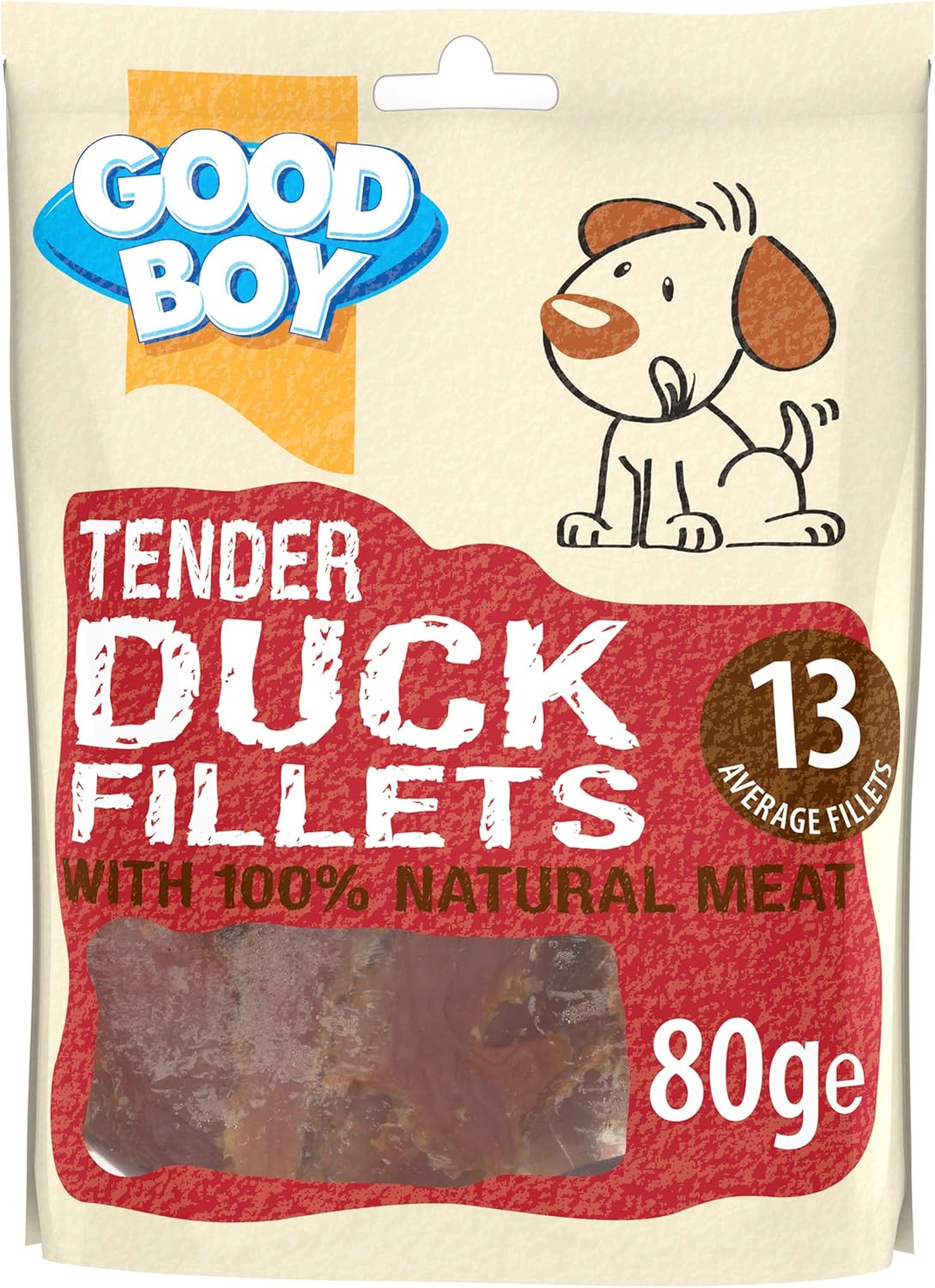 GOOD BOY  Armitage Tender Duck Fillets, All-Natural & High-Protein Dog Treats, 80g