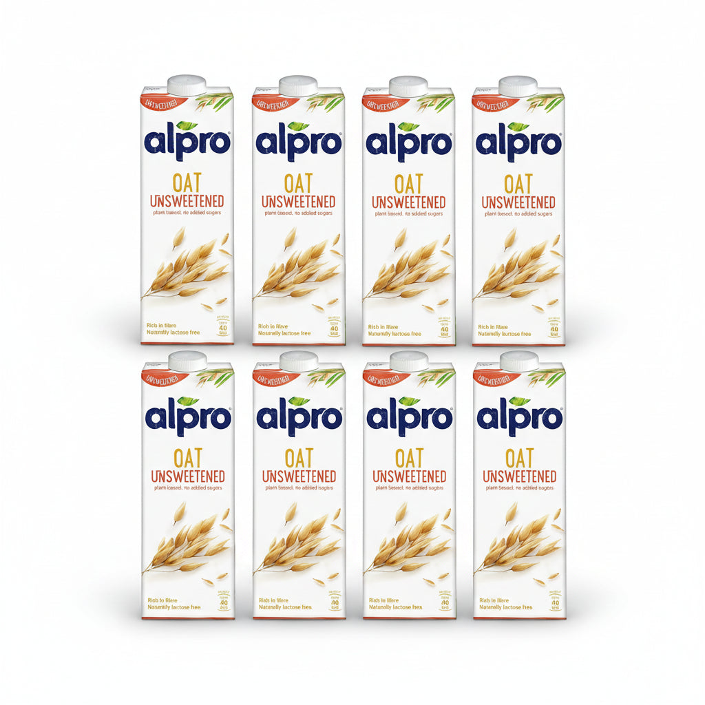 alpro oat milk unsweetened 1ltr