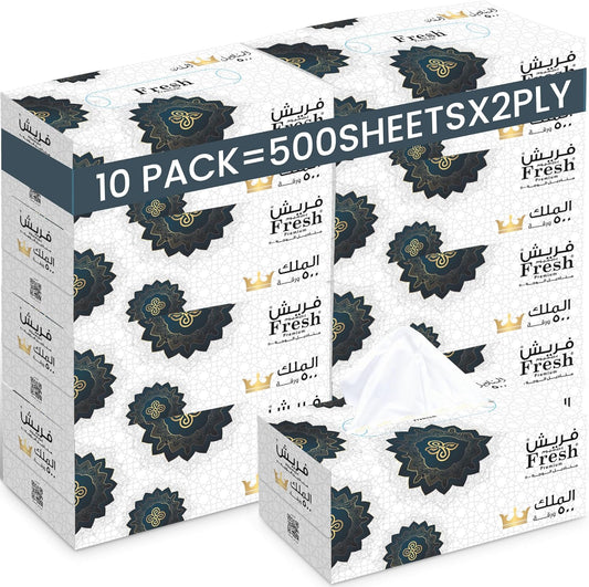FRESH KING Facial Tissue 5 Boxes | Soft & Hygienic Disposable Tissues