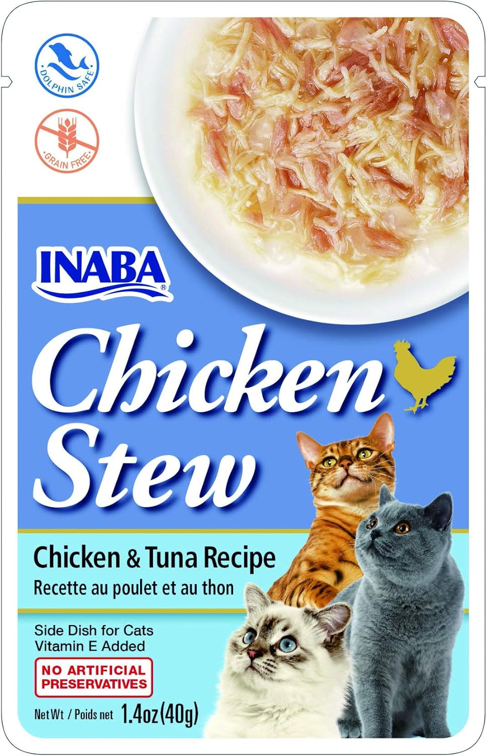 INABA chicken & tuna recipe 40g /per Pc