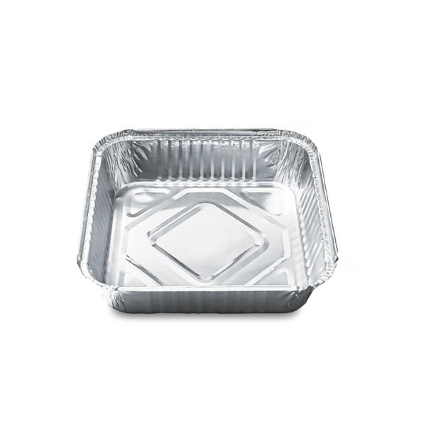 Aluminium Food Containers with Paper Lids | Food-Grade