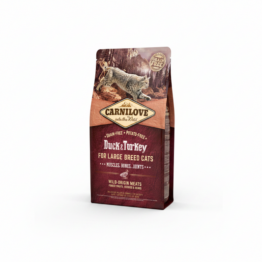 Carnilove Duck & Turkey for Large Breed Adult Cats 2kg