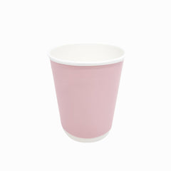 Double Wall Coffee Cup Baby Pink Without Lid