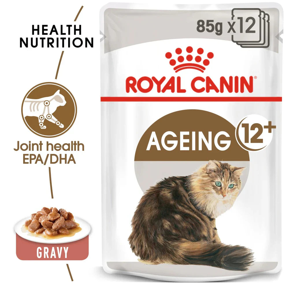 Royal Canin Feline Health Nutrition Ageing +12 Gravy Wet Cat Food