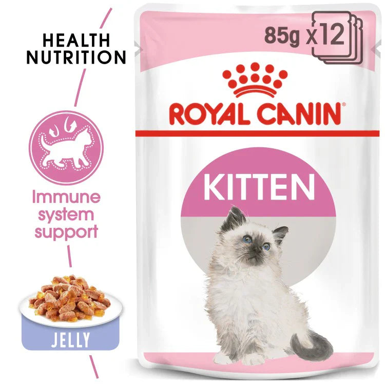 Royal Canin Feline Health Nutrition Kitten Jelly (WET Cat FOOD - Pouches)