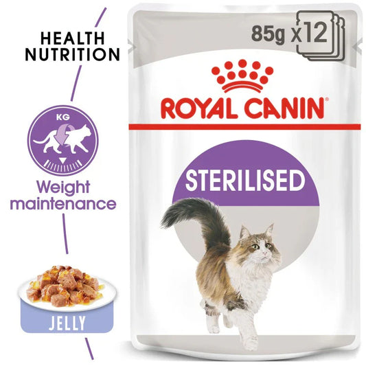 Royal Canin Feline Health Nutrition Sterilised Jelly (WET FOOD - Pouch)