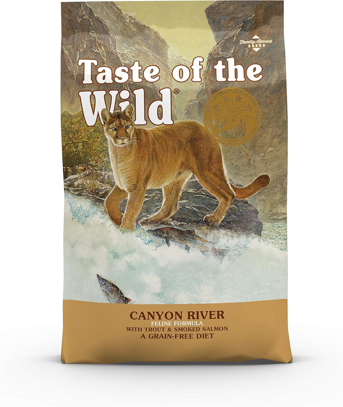 Taste of the Wild Canyon River Feline Recipe with Trout and Smoked Salmon High Protein Dry Cat Food 2 kg