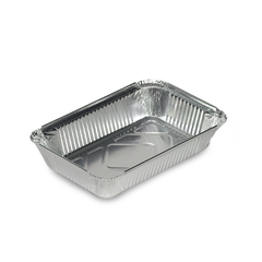 Aluminium Food Containers with Paper Lids – Multiple Sizes | Food-Grade Takeaway Packaging