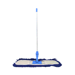 Airport Mop Blue 80CM With Silver Stick