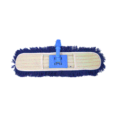 Airport Mop Blue 80CM With Silver Stick