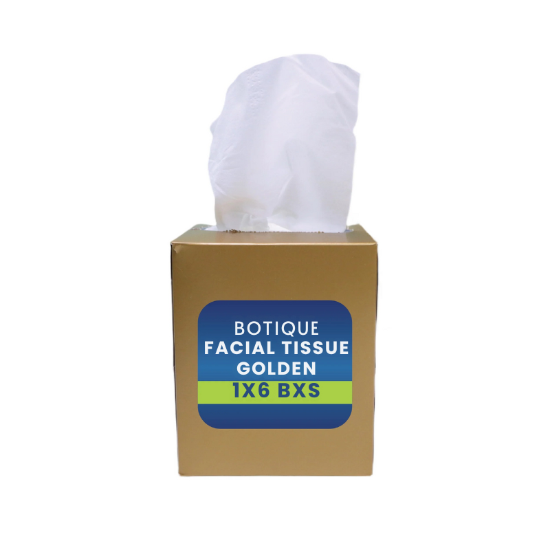 Boutique Facial Tissue – White, Black, Golden, Pink | 2-Ply Soft & Premium Tissue Box 1x6 PCS