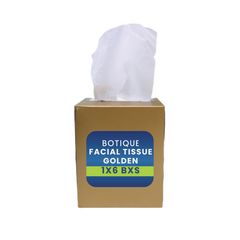 Boutique Facial Tissue – White, Black, Golden, Pink | 2-Ply Soft & Premium Tissue Box 1x6 PCS