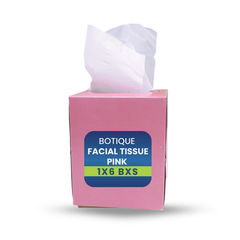 Boutique Facial Tissue – White, Black, Golden, Pink | 2-Ply Soft & Premium Tissue Box 1x6 PCS