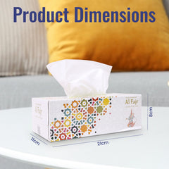 Al Fajr Facial Tissue 150 Sheets 2 Ply Pack 5 Pieces