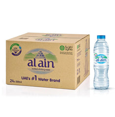 Al Ain Bottled Drinking Water 500 ml x 24 plastic bottles