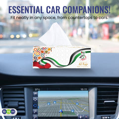 مناديل الوجه الطازجة 500 منديل مكون من طبقتين، 5 قطع