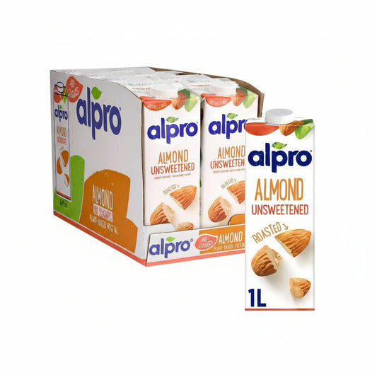 alpro almond unsweetened 1ltr