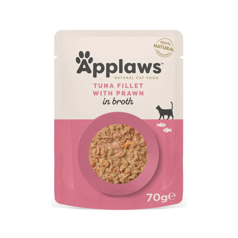 Applaws Tuna & Prawn Adult Wet Cat Food 70g Pouch