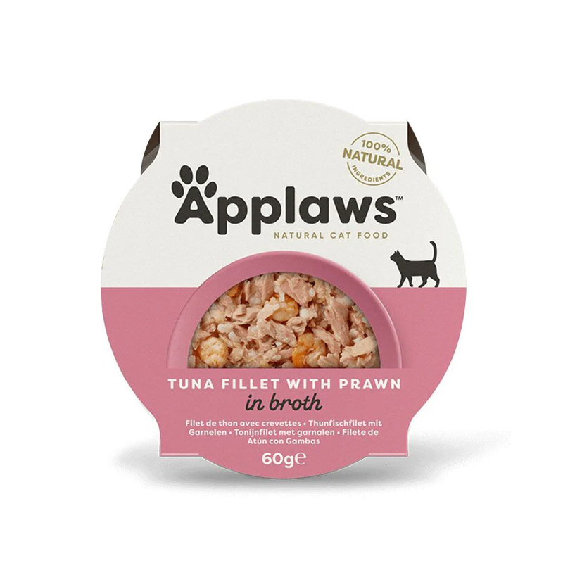 Applaws Tuna with Prawn Adult Wet Cat Food 60g Pot
