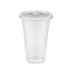 PET JUICE CUP & Lid 98mm Disposable Cold Drink Cup