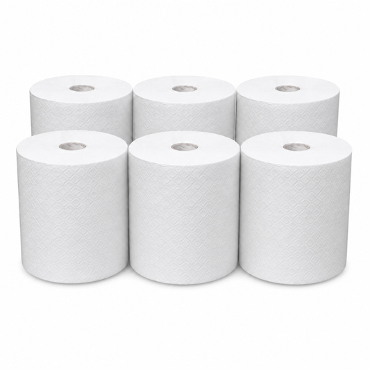 Autocut Tissue Roll Embossed Laminated 2 Ply 6 Pieces