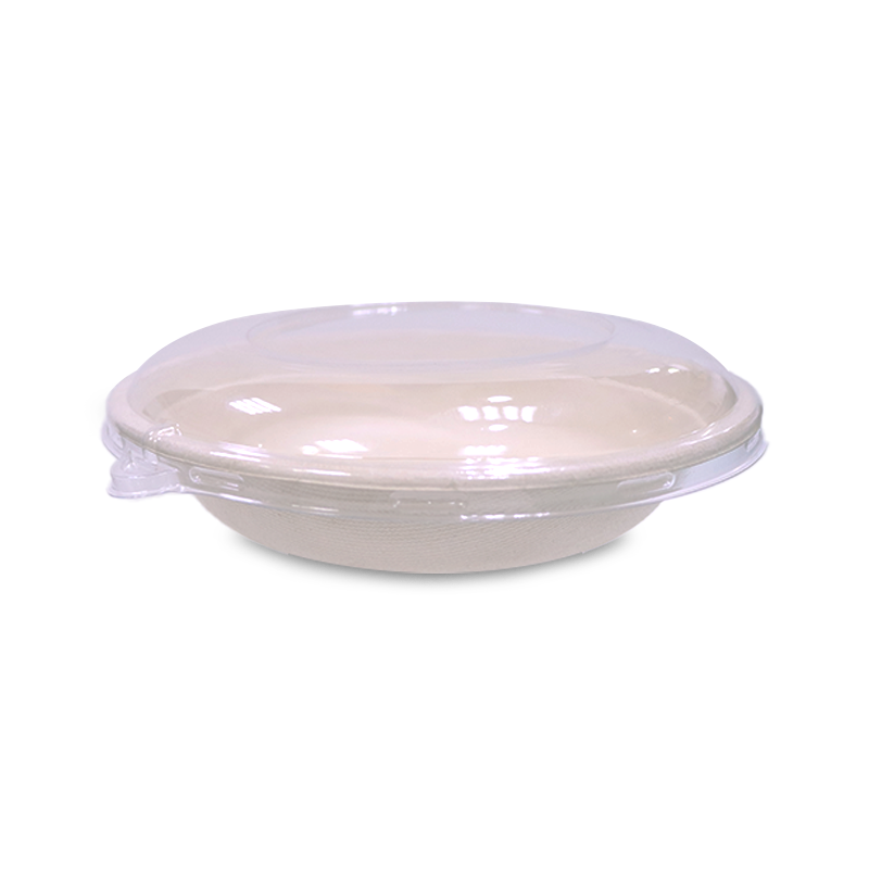 Bagasse Round Containers – Multiple Sizes | With PET & PP Lids | Eco-Friendly Disposable