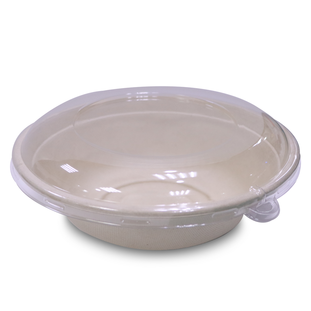Bagasse Round Containers – Multiple Sizes | With PET & PP Lids | Eco-Friendly Disposable