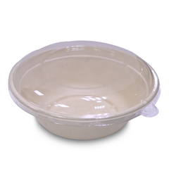 Bagasse Round Containers with Lids | CR12–CR40 | Eco-Friendly Takeaway Bowls | Bulk Pack