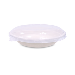Bagasse Round Containers with Lids | CR12–CR40 | Eco-Friendly Takeaway Bowls | Bulk Pack