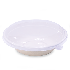 Bagasse Round Containers with Lids | CR12–CR40 | Eco-Friendly Takeaway Bowls | Bulk Pack