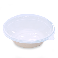 Bagasse Round Containers with Lids | CR12–CR40 | Eco-Friendly Takeaway Bowls | Bulk Pack