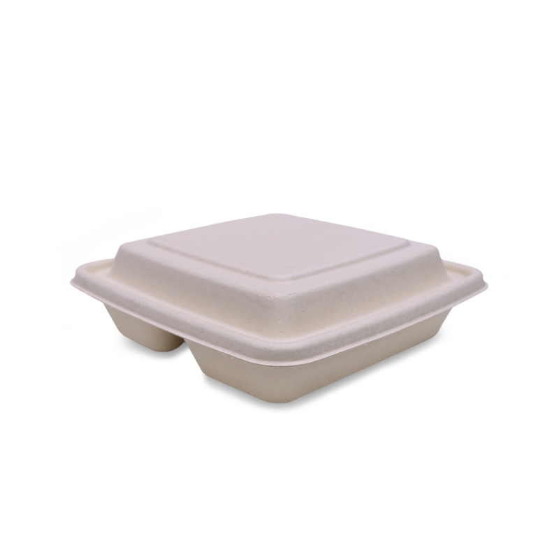 Bagasse Square Containers with Lids | Multiple Sizes | Bulk Eco-Friendly Takeaway
