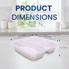 Bagasse Square Food Containers with PET, PP & Bagasse Lids – Eco-Friendly Packaging