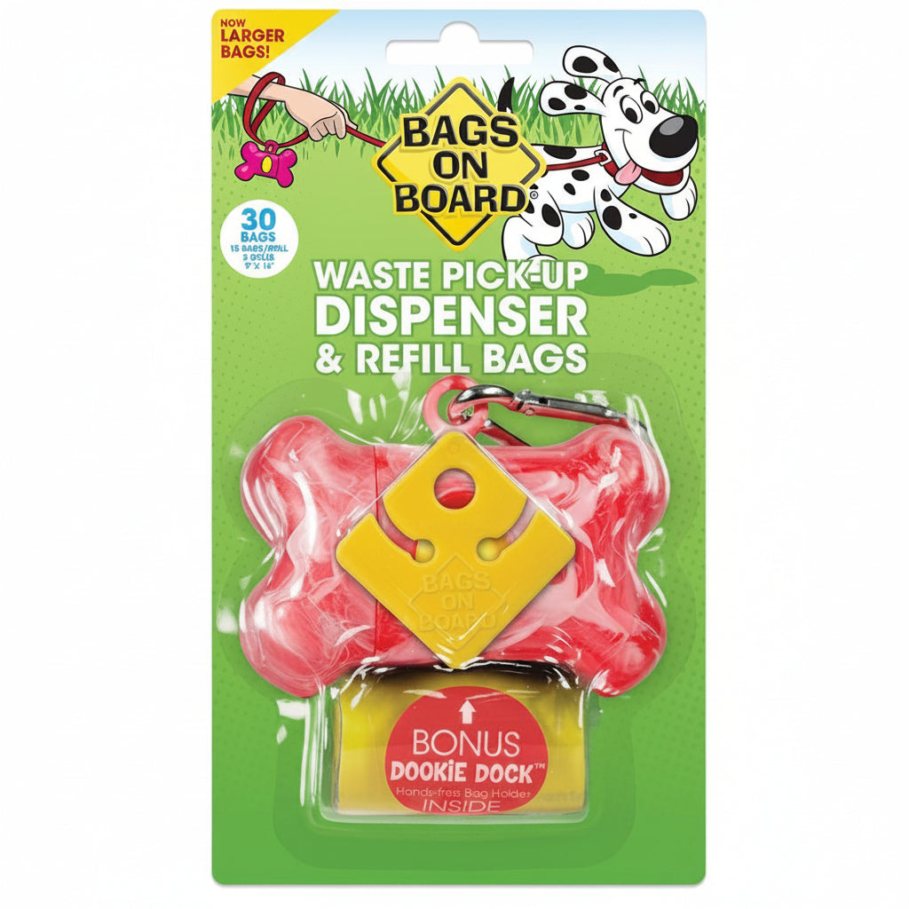 BOB Dispenser Bone Pink(30 bags)