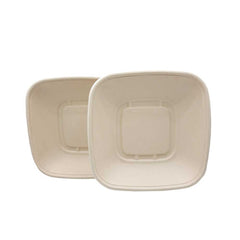 Bio-Degradable Square Container CB32 Pet Lid 25 Pieces