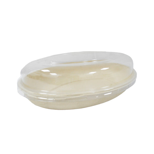 Bagasse Burrito Oval Bowl 24 Oz Pet Lid 600 Pieces - Your One Stop Solution UAE